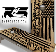 Load image into Gallery viewer, American Flag Theme Pro Cornhole Boards